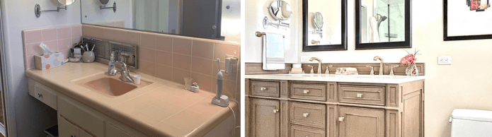 bathroom before and after