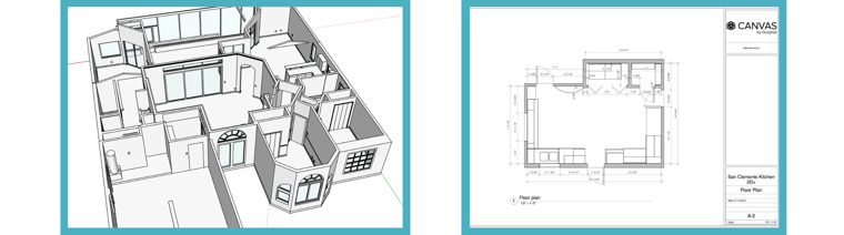 3D and 2D files obtained using Canvas